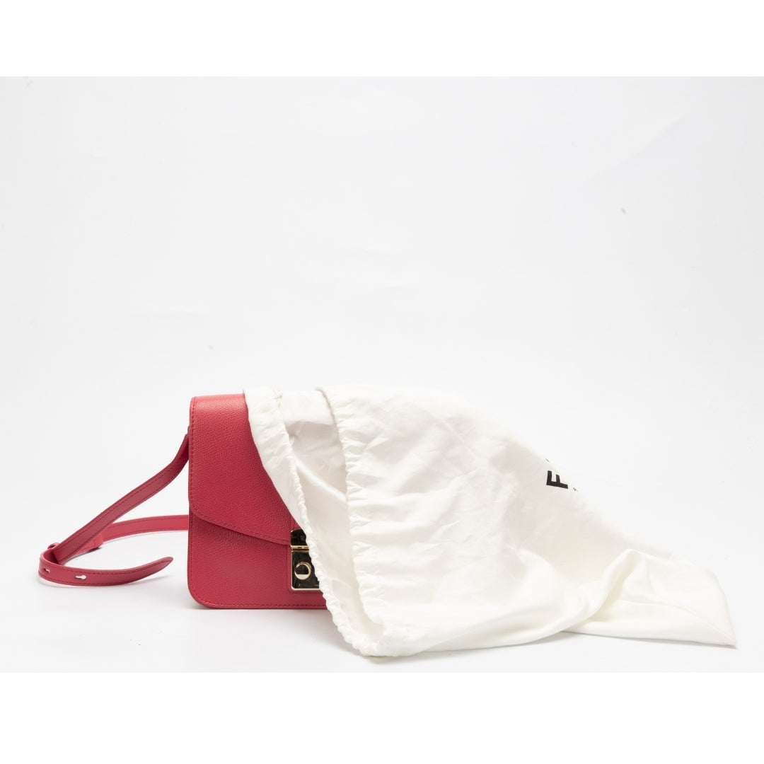 Furla Metropolis Pinky Fluo Mini Crossbody Bag