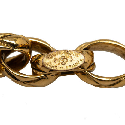 Chanel Vintage Mattress Chain Belt Gold Mackie  Chanel Luxury