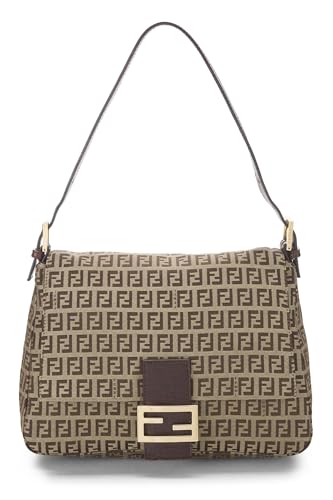 Fendi,  Beige Zucchino Canvas Mama, Brown