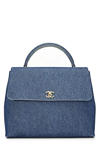 Chanel,  Blue Denim Kelly, Blue