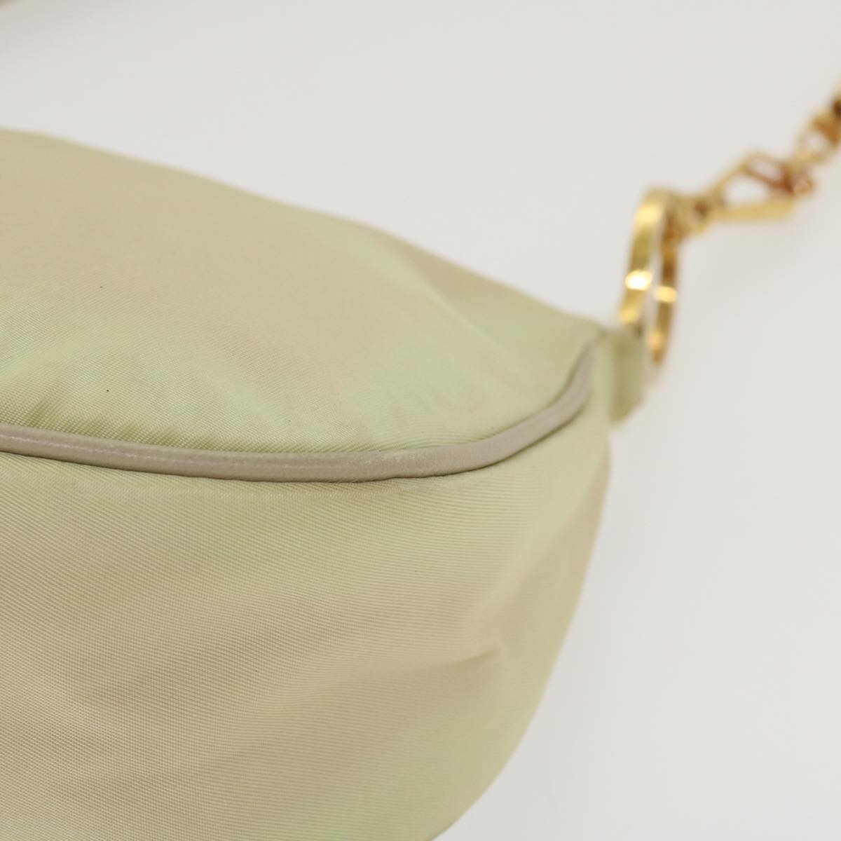 Prada Shoulder Bag Nylon Beige  42096