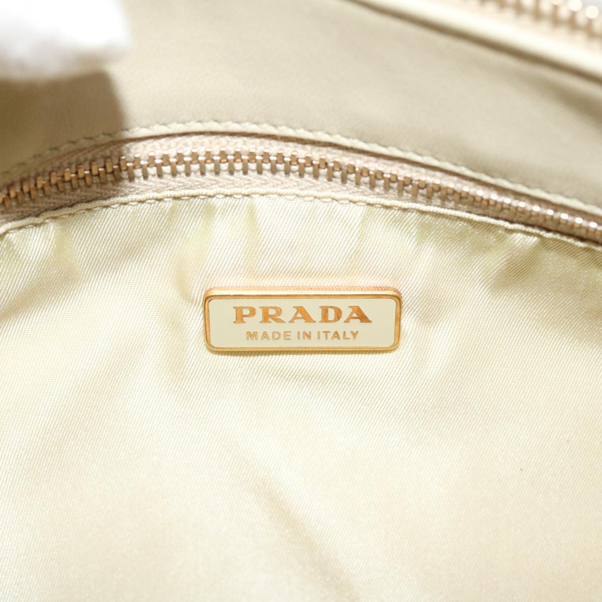 Prada Shoulder Bag Nylon Beige  42096