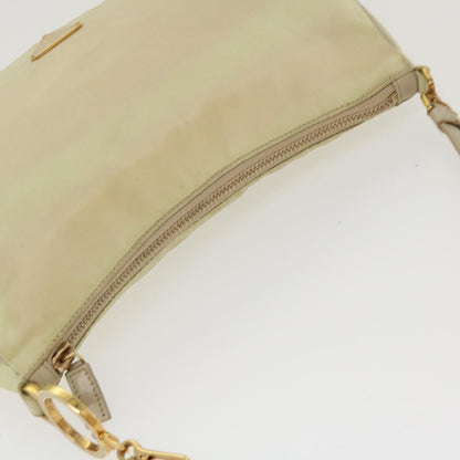 Prada Shoulder Bag Nylon Beige  42096