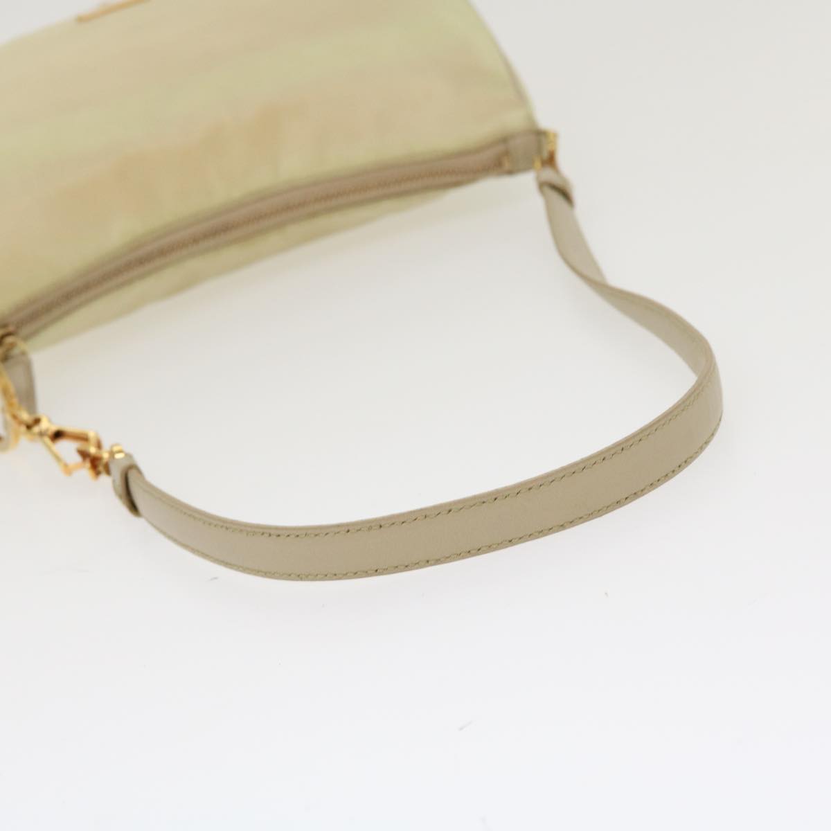 Prada Shoulder Bag Nylon Beige  42096