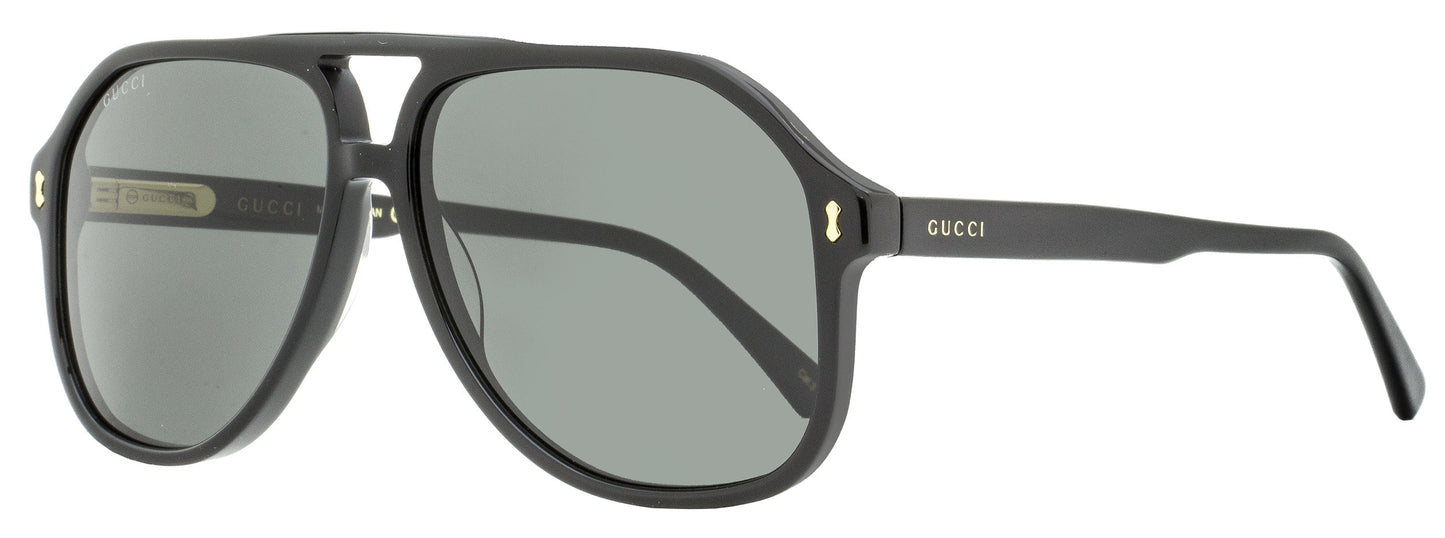 Gucci Men's Pilot Sunglasses GG1042S 001 Black 60mm