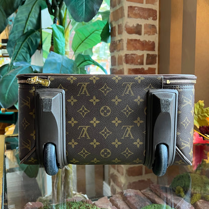 LOUIS VUITTON Pegase 50 Brown Monogram Canvas Suitcase