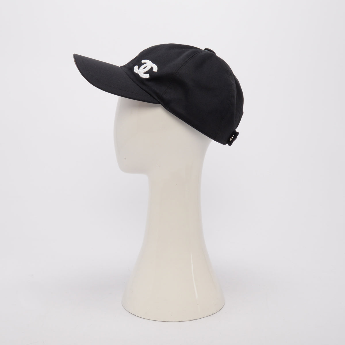 Chanel Black Cotton CC Sequin Cap