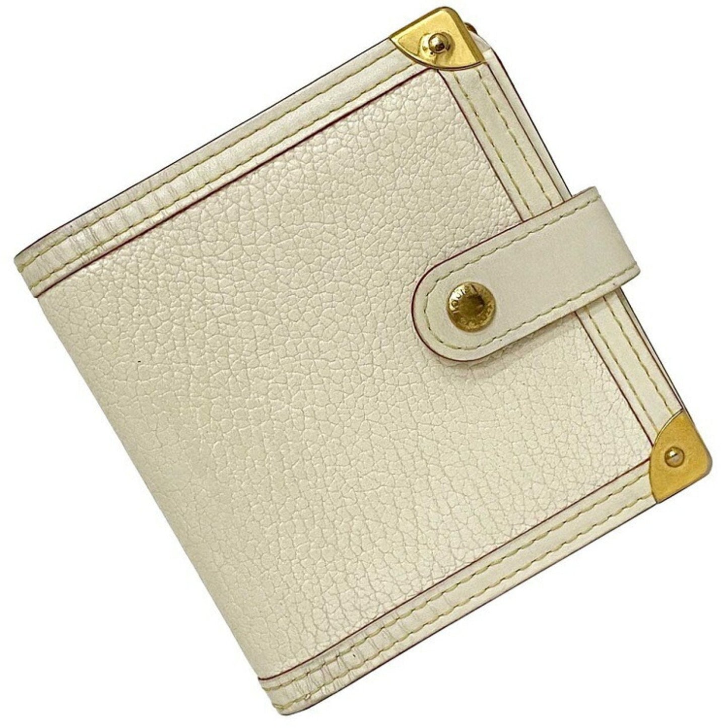 Louis Vuitton White Leather Suhali wallet accessories