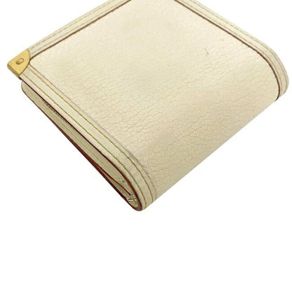 Louis Vuitton White Leather Suhali wallet accessories