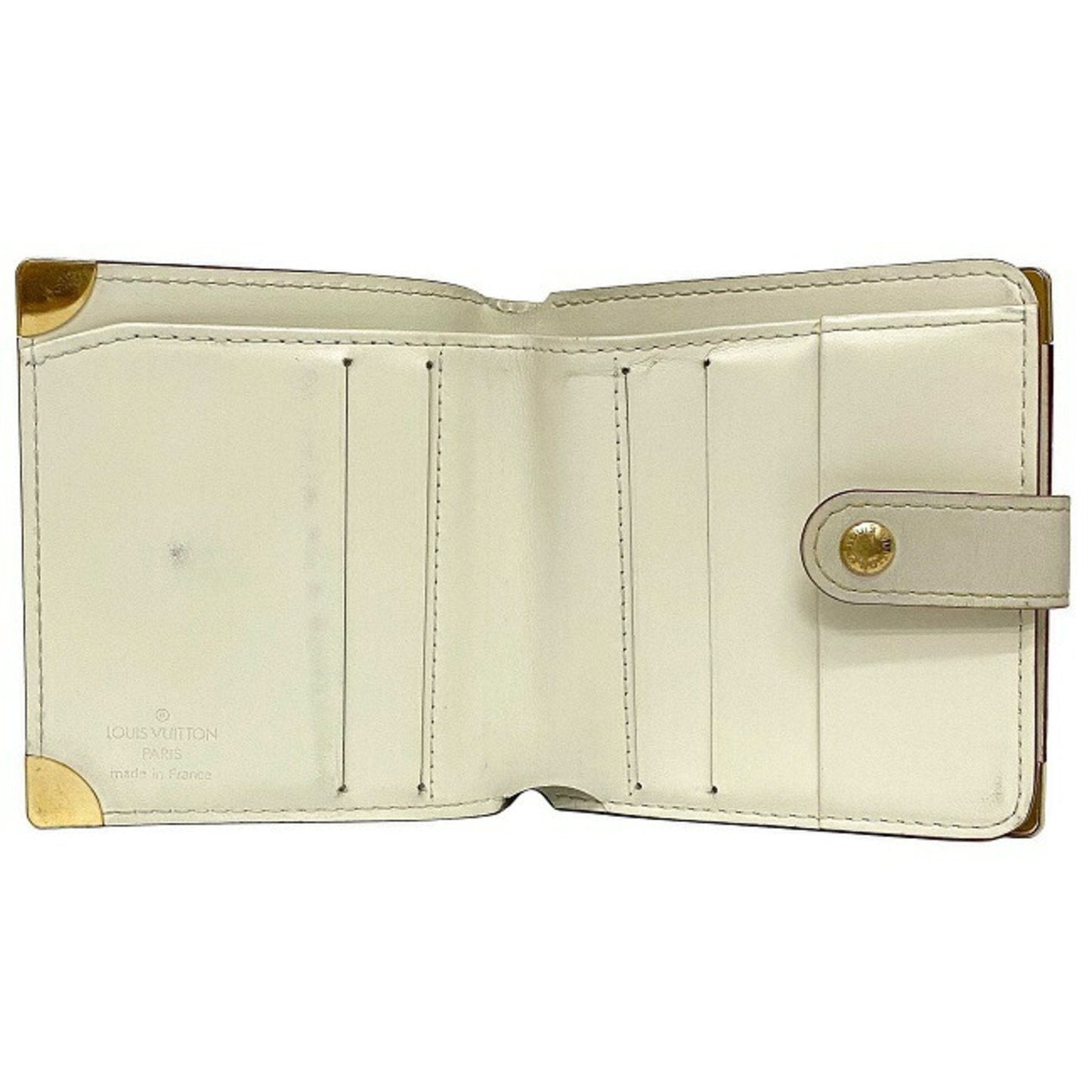 Louis Vuitton White Leather Suhali wallet accessories