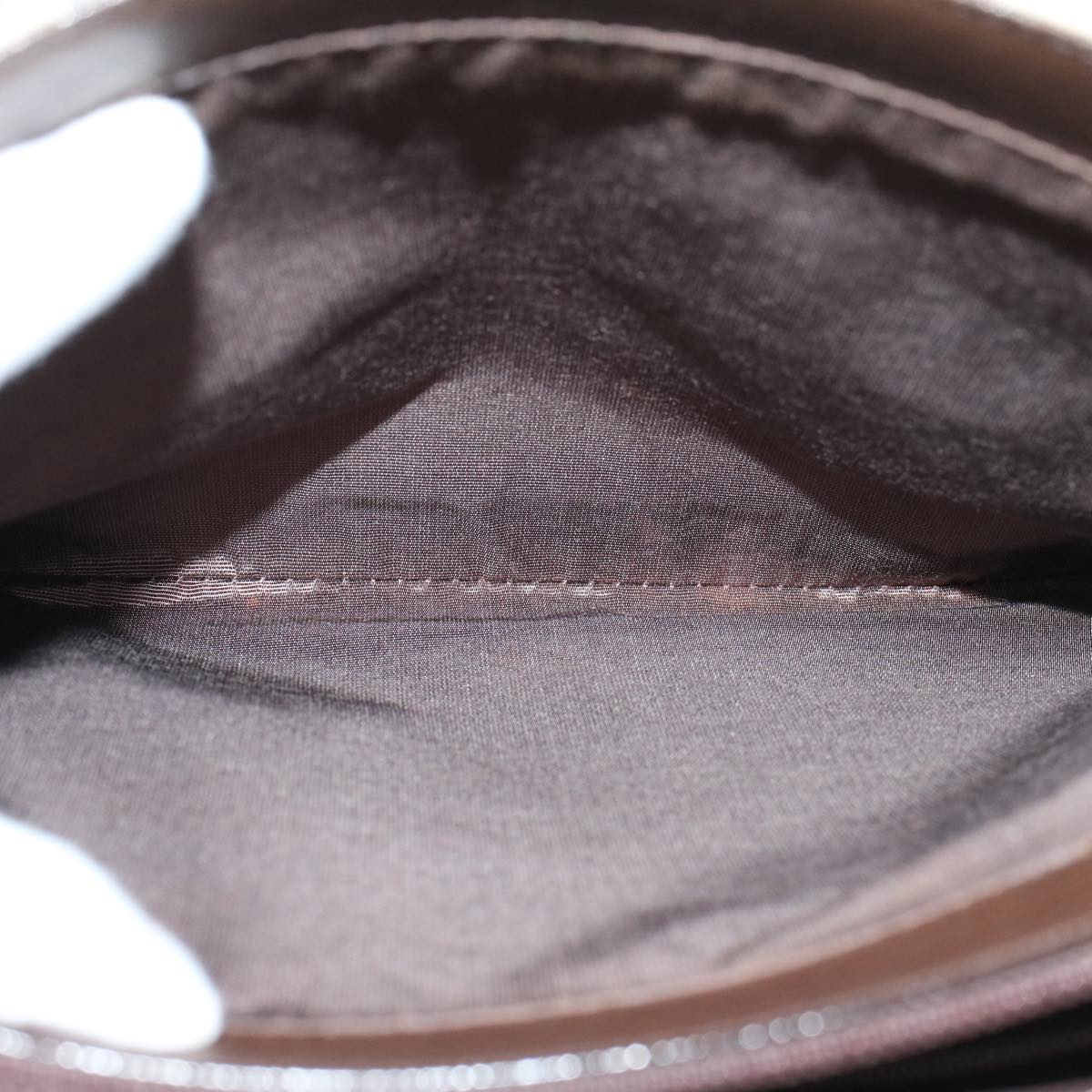 Burberry Nova Check Hand Bag Nylon Leather Beige Auth 43018
