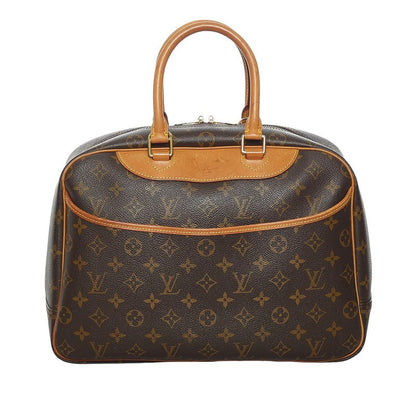 Louis Vuitton Brown Canvas Deauville handbag bag