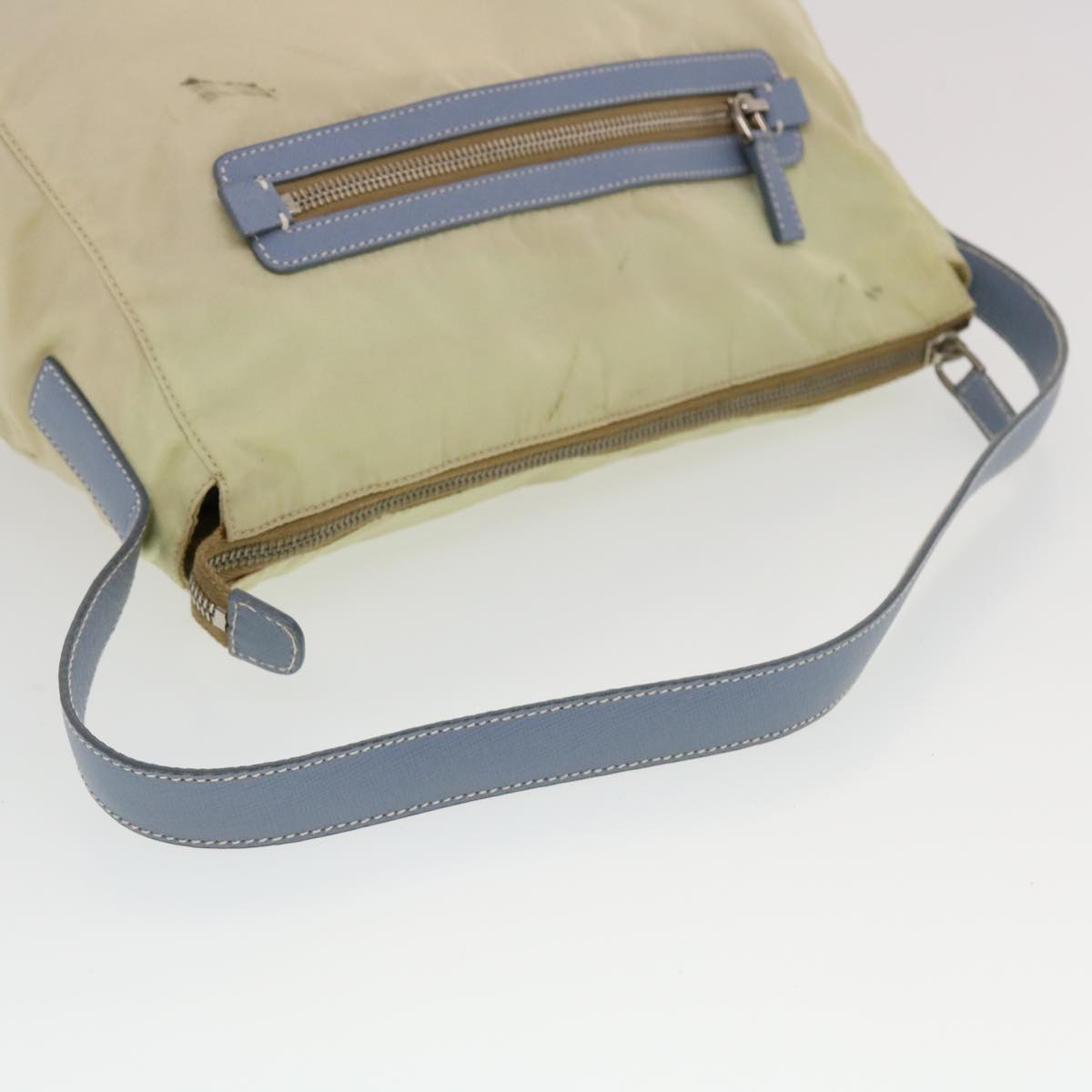 Prada Shoulder Bag Nylon Beige  43226