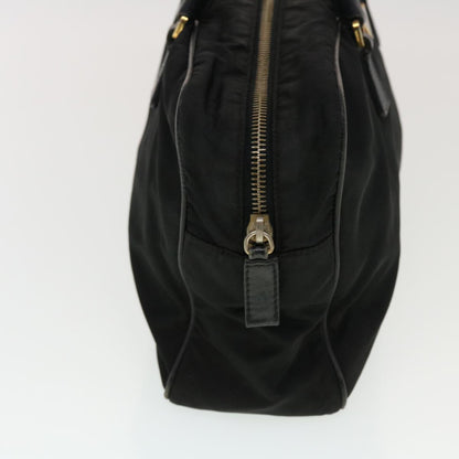 PRADA Hand Bag Nylon Black Auth 43229
