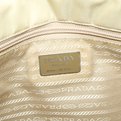 Prada Hand Bag Nylon Beige  43259