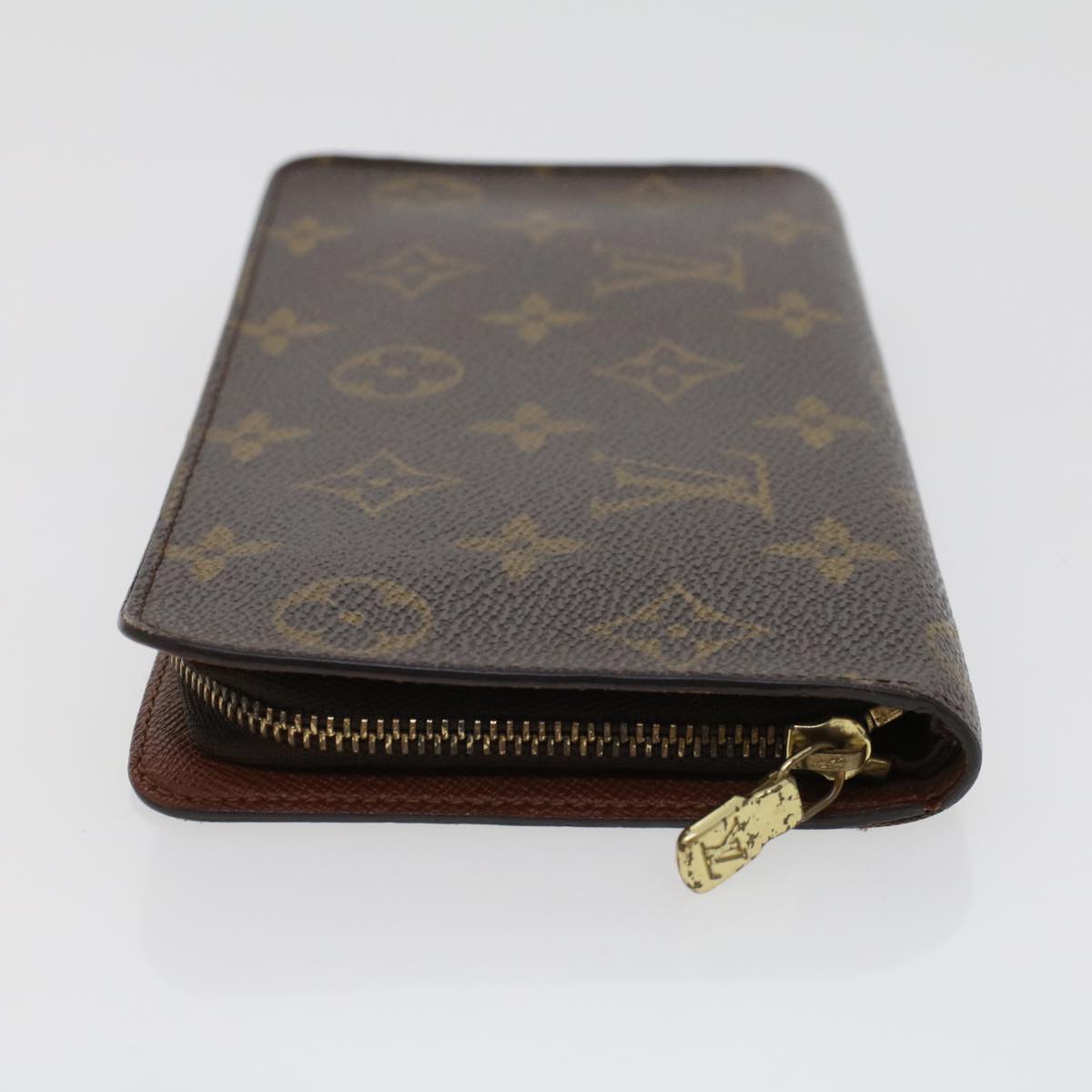 LOUIS VUITTON Monogram Porte Monnaie Zip Long Wallet M61727 LV  43353