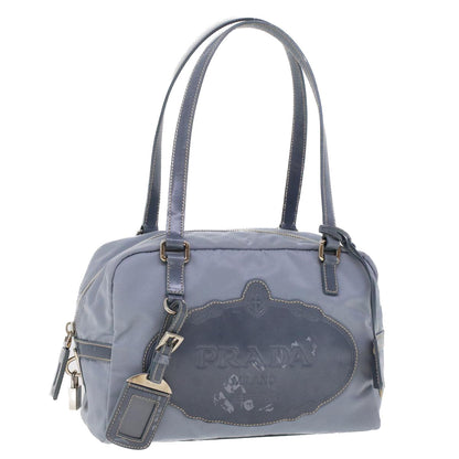 Prada Shoulder Bag Nylon Blue  43518