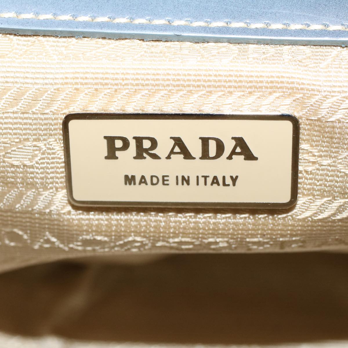 Prada Shoulder Bag Nylon Blue  43518