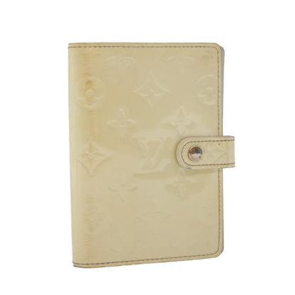 LOUIS VUITTON Monogram Vernis Agenda PM Day Planner Cover Perle R21010 LV 43540