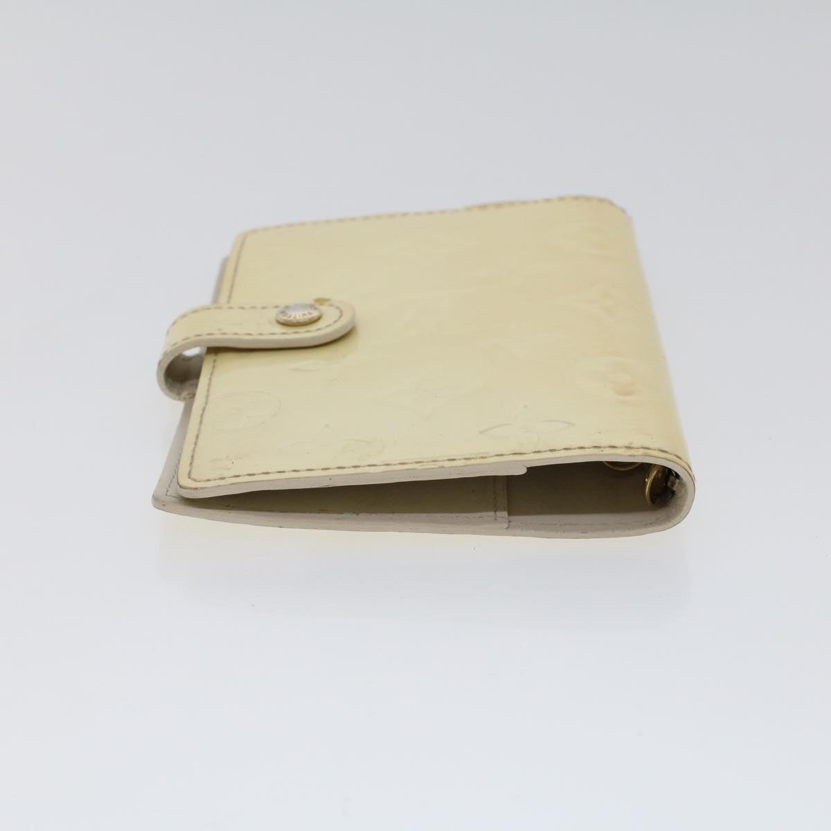 LOUIS VUITTON Monogram Vernis Agenda PM Day Planner Cover Perle R21010 LV 43540