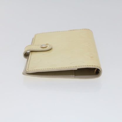 LOUIS VUITTON Monogram Vernis Agenda PM Day Planner Cover Perle R21010 LV 43540