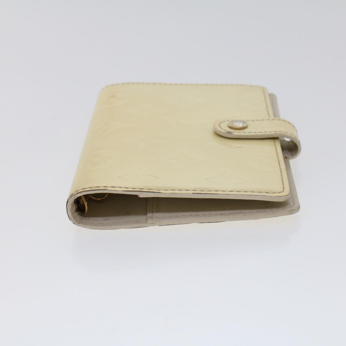 LOUIS VUITTON Monogram Vernis Agenda PM Day Planner Cover Perle R21010 LV 43540