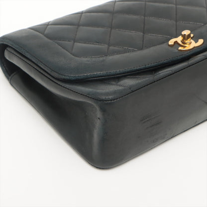 Chanel Matrasse  Single Flap Single Chain Bag Diamond Flap Black Gold  2nd