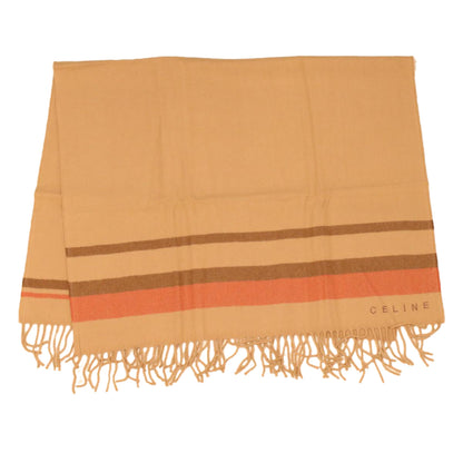 Celine Scarf Wool Beige Red FIT6003813  43803