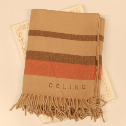 Celine Scarf Wool Beige Red FIT6003813  43803