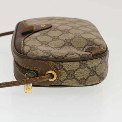 GUCCI GG Canvas Web Sherry Line Shoulder Bag Beige Red Green  43903