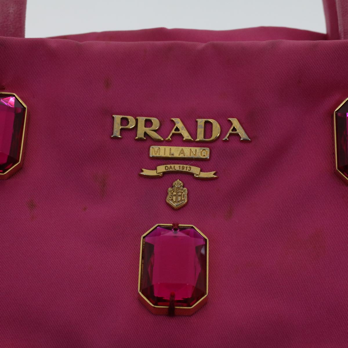 Prada Tote Bag Nylon Pink  43931