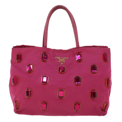 Prada Tote Bag Nylon Pink  43931