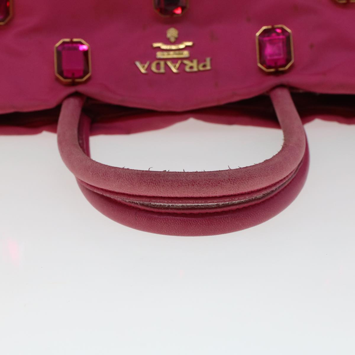 Prada Tote Bag Nylon Pink  43931