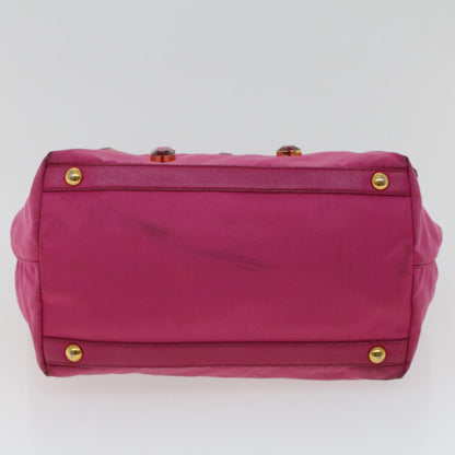 Prada Tote Bag Nylon Pink  43931