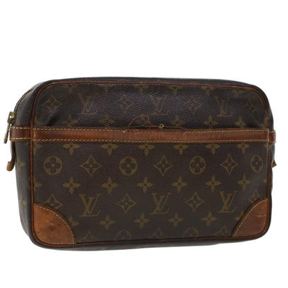 LOUIS VUITTON Monogram Compiegne 28 Clutch Bag M51845 LV  43951
