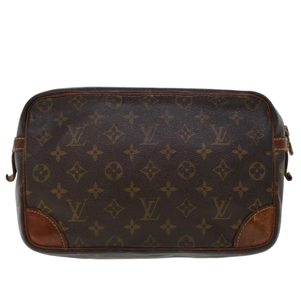 LOUIS VUITTON Monogram Compiegne 28 Clutch Bag M51845 LV  43951