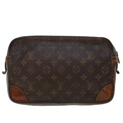LOUIS VUITTON Monogram Compiegne 28 Clutch Bag M51845 LV  43951