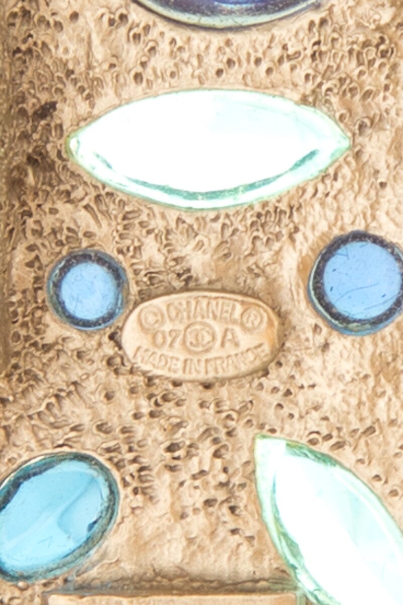 Chanel Fall 2007 Blue Stone Thunderbird Champagne Cuff