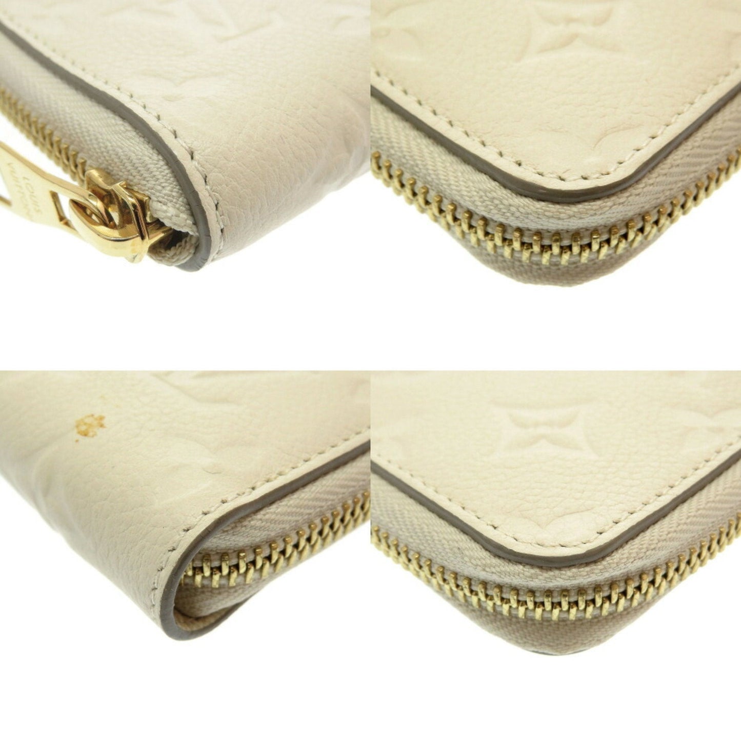 Louis Vuitton White Canvas Portefeuille wallet accessories