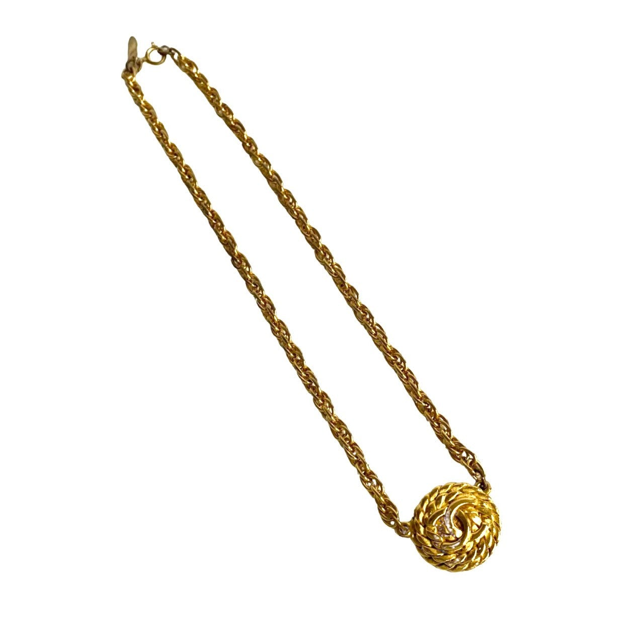 CHANEL Necklace Gold Plated gold