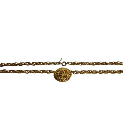 CHANEL Necklace Gold Plated gold