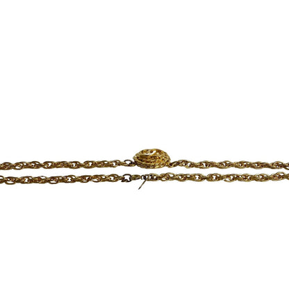 CHANEL Necklace Gold Plated gold