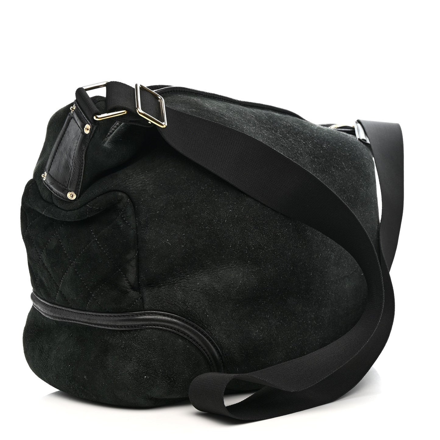 Suede Sparkling Winter Messenger Black