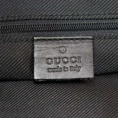 Gucci Gg Web And Shoppers Black Large G Logo Print Leathercanvas Tote