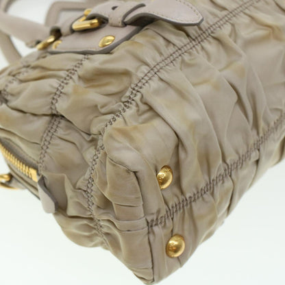 Prada Hand Bag Nylon 2way Shoulder Bag Khaki  44052