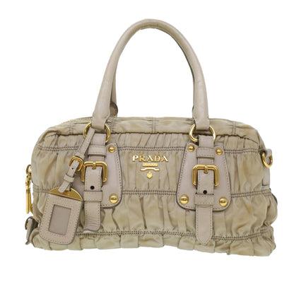 Prada Hand Bag Nylon 2way Shoulder Bag Khaki  44052