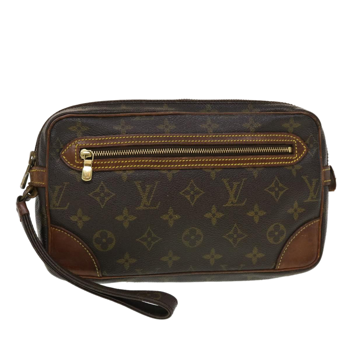 LOUIS VUITTON Monogram Marly Dragonne GM Clutch Bag M51825 LV  44312
