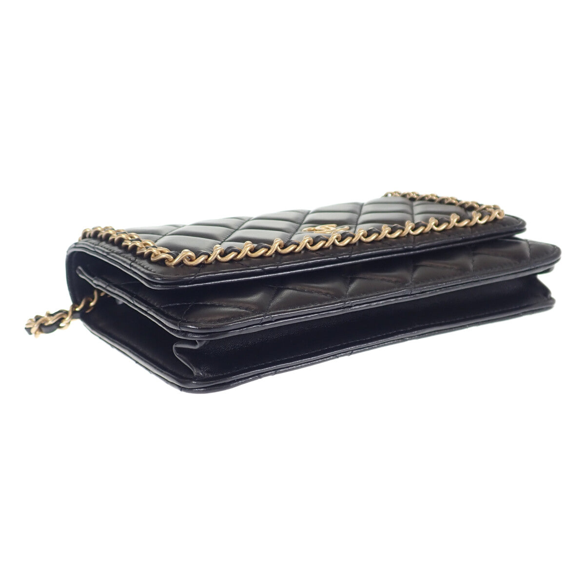 Chanel CC Quilted Chain Around Wallet On Chain  Leather Other AP0674 in Excellent condition