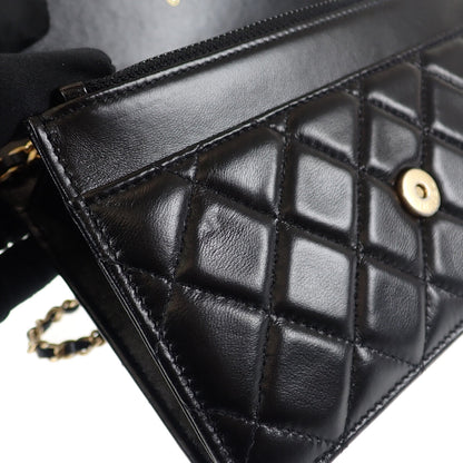 Chanel CC Quilted Chain Around Wallet On Chain  Leather Other AP0674 in Excellent condition