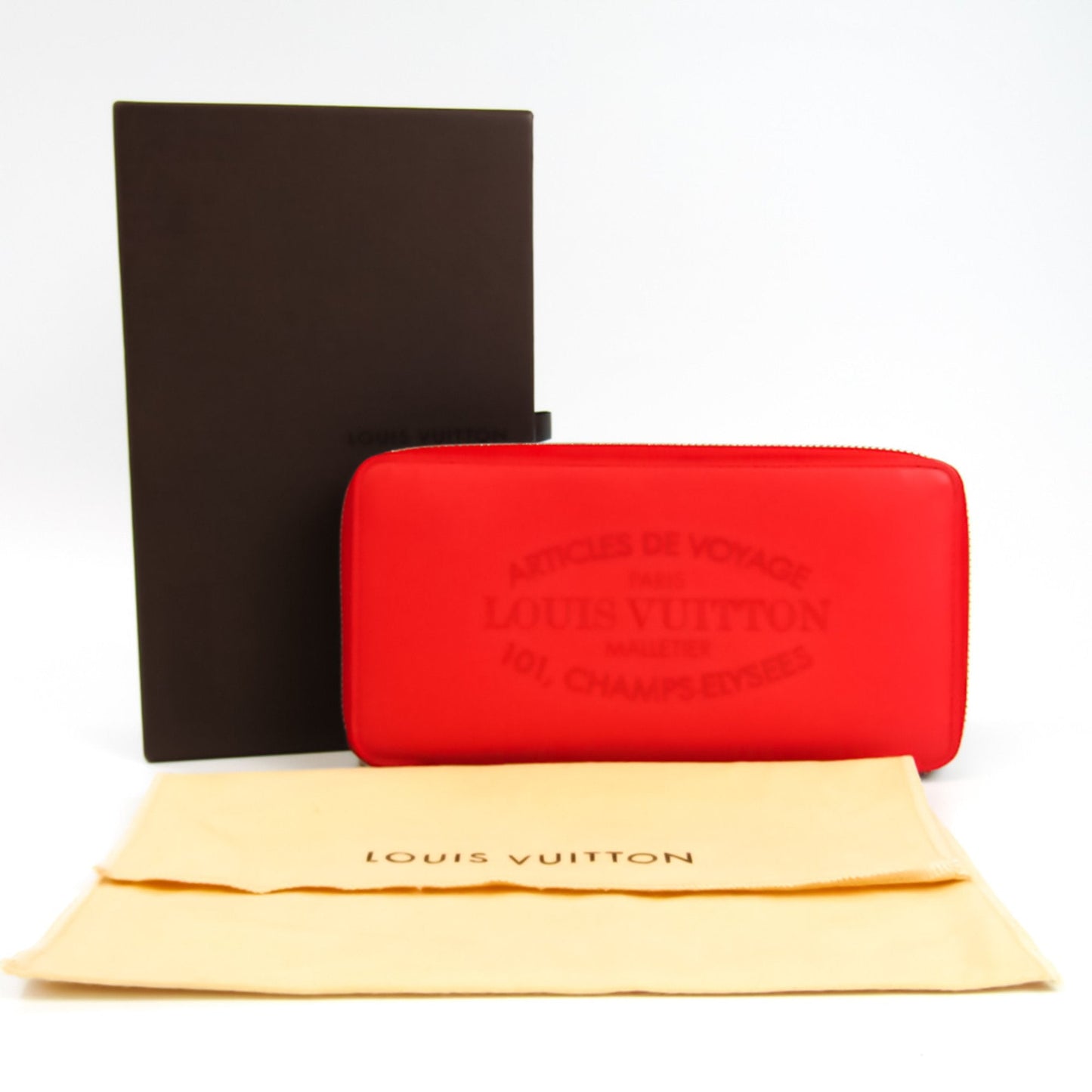 Louis Vuitton Red Leather Jena wallet accessories